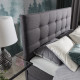 Continental lova Inez 180X200, pilka, audinys Sawana 21