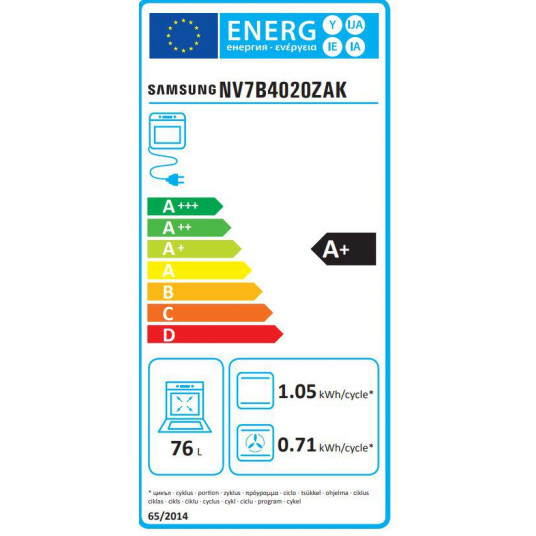 Orkaitė Samsung NV7B4020ZAK/U2 