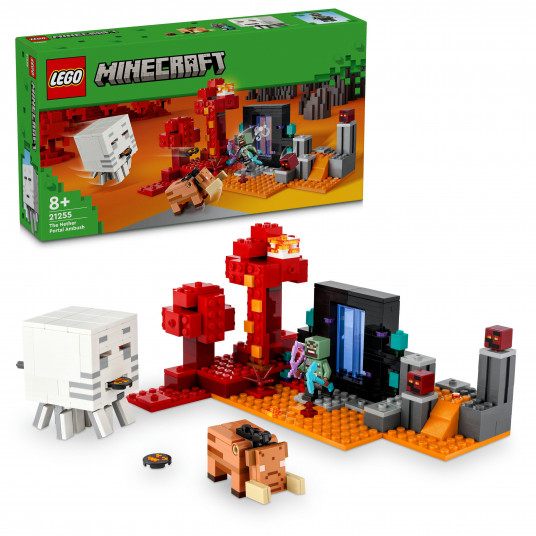 LEGO® 21255 Minecraft® Pasala „Nether“ portale