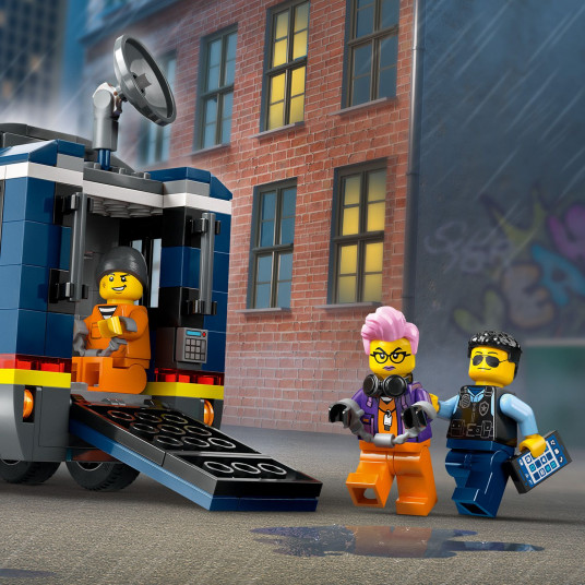 LEGO® 60418 City Policijos mobiliosios nusikaltimų tyrimo laboratorijos sunkvežimis