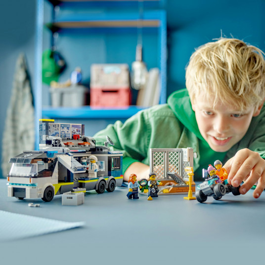 LEGO® 60418 City Policijos mobiliosios nusikaltimų tyrimo laboratorijos sunkvežimis