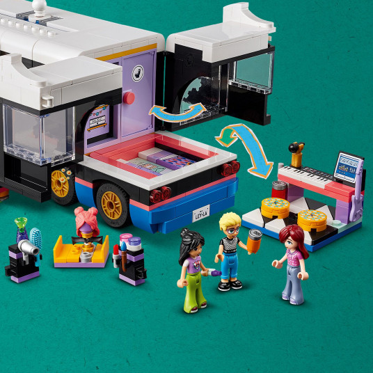 LEGO® 42619 Friends Popmuzikos žvaigždės gastrolių autobusas