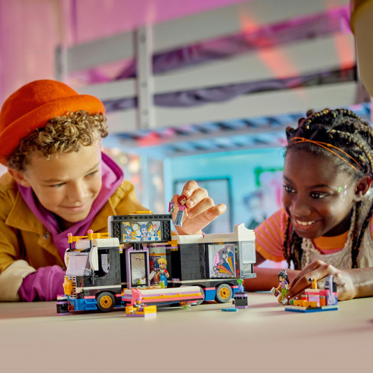 LEGO® 42619 Friends Popmuzikos žvaigždės gastrolių autobusas