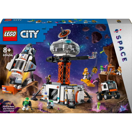 LEGO® 60434 City Kosminė bazė ir raketos paleidimo aikštelė
