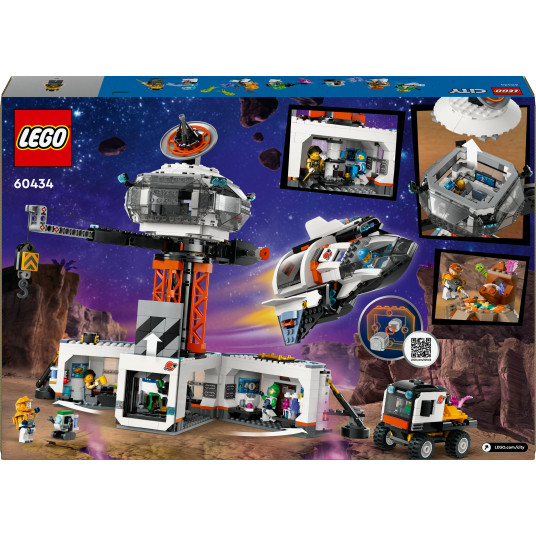 LEGO® 60434 City Kosminė bazė ir raketos paleidimo aikštelė