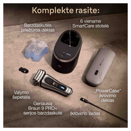 Barzdaskutės komplektas Braun 9577CC Shaver Series 9 Pro
