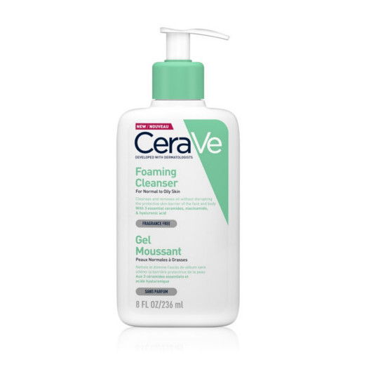 CeraVe – valomasis putojantis gelis normaliai ir riebiai odai (putojantis valiklis) – 473 ml