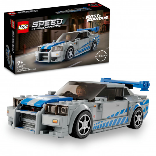 LEGO® 76917 SPEED CHAMPIONS „Greiti ir įsiutę 2“ „Nissan Skyline GT-R (R34)“
