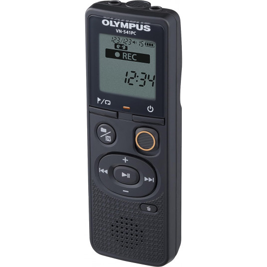 Olympus skaitmeninis diktofonas (OM prekės ženklas) VN-541PC Segmentinis ekranas 1,39 colio, WMA, juodas