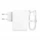 Baseus GaN5 Pro USB-C + USB sieninis įkroviklis, 100W + 1m laidas (baltas)