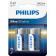 Battery Philips Ultra Alkaline C 2-blister