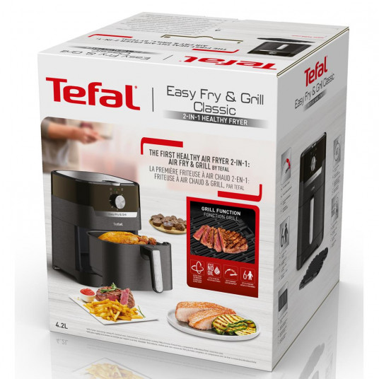 Karšto oro gruzdintuvė Tefal EY501815, 2in1 Easy Fry and Grill