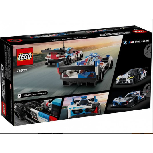 LEGO® 76922 Speed Champions Lenktyniniai automobiliai BMW M4 GT3 ir BMW M Hybrid V8