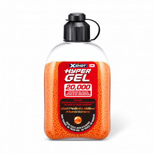 X-SHOT šoviniai Hyper Gel, 20000 želinių rutuliukų, asort., 36625