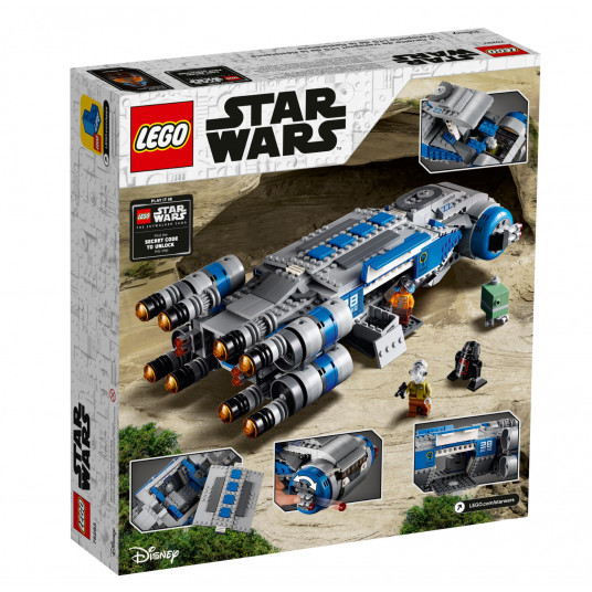 Lego, Žvaigždžių karai, Resistance I-TS Transport, Konstrukcinis rinkinys, 75293, Berniukams, 9+ metų, 932 vnt.