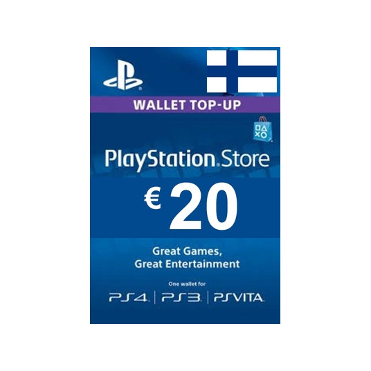 Papildymo kortelė Playstation Network Card 20EUR (FIN regionas)