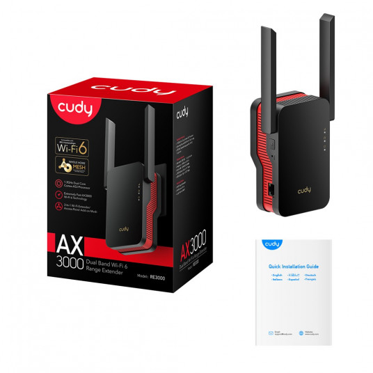Cudy RE3000 „Wi-Fi“ signalo stiprintuvas