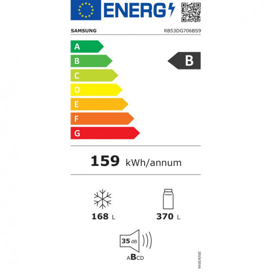 Šaldytuvas Samsung RB53DG703ES9EO 
