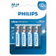 Baterija Philips Ultra Alkaline AA 4 lizdinės plokštelės