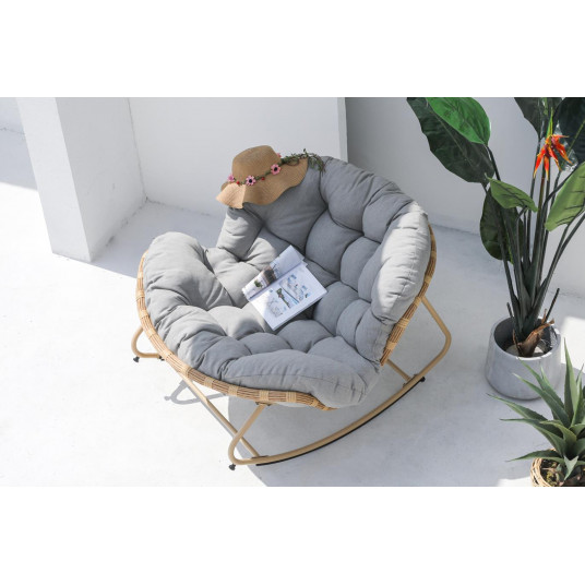 Krėslas Palermo Beige / Pilkas