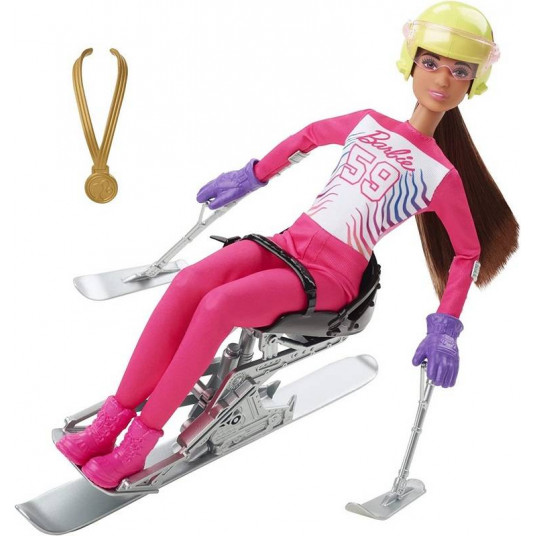 Doll - HCN30- BARBIE -winter sports - PARA ALPINE SKIER