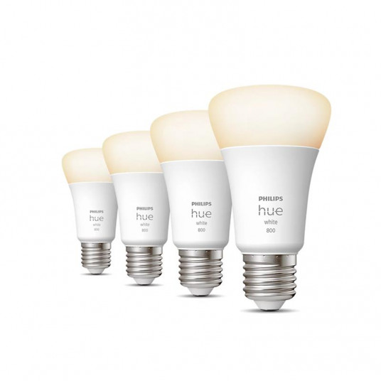 Philips Hue Soft-šiltas 9W A60 E27 4vnt