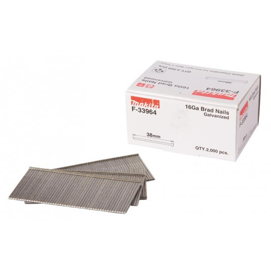 Vinys Dailylentėms Makita 16GA F-33964, 38 mm x 1.6 mm