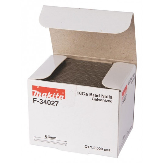 Vinys Dailylentėms Makita 16 GA F-34027, 64 mm x 1.6 mm