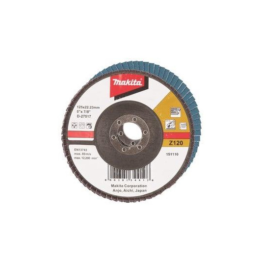 Žiedlapinis šlifavimo diskas Makita D-27517, 125x 22.23 mm