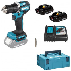 Akumuliatorinis suktuvas-gręžtuvas su akumuliatoriumi Makita DDF487RAJ, 2x2Ah,18 V