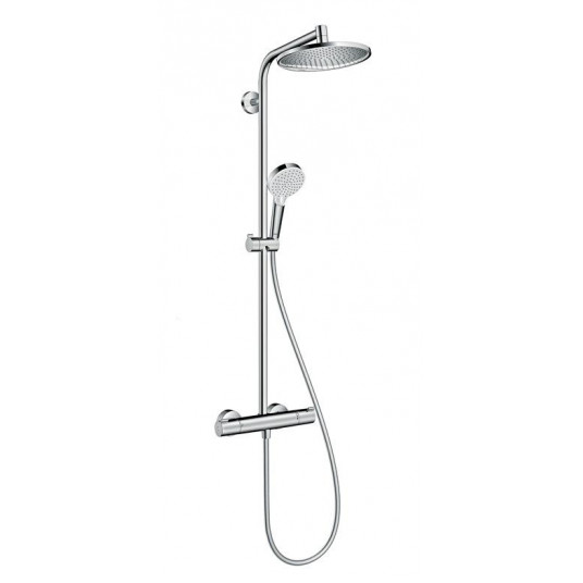 Dušo komplektas su termostatiniu maišytuvu Hansgrohe Crometta 26781000, chromo