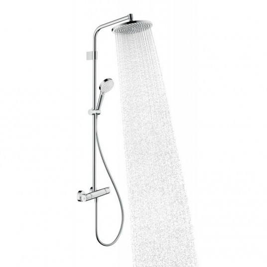 Dušo komplektas su termostatiniu maišytuvu Hansgrohe Crometta 26781000, chromo