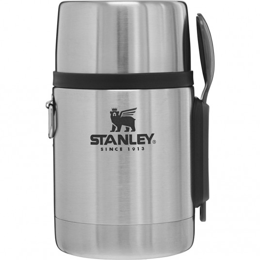 Stanley vakarienės termosas su stalo įrankiais ADVENTURE - NERŪDijantis PLIENAS 0,53L