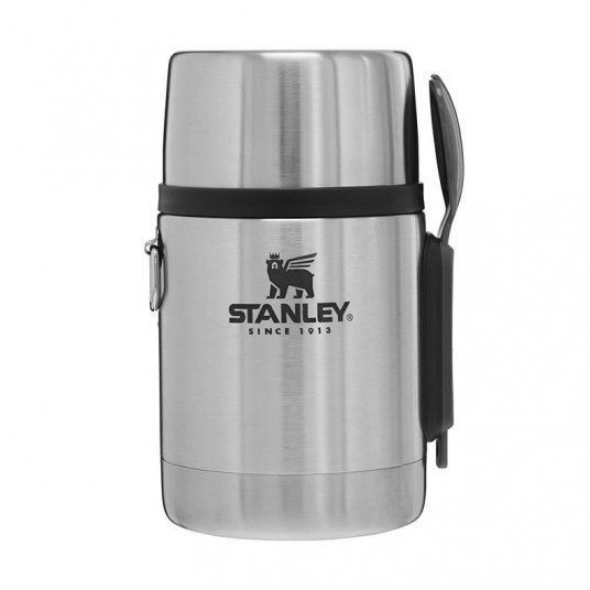 Stanley vakarienės termosas su stalo įrankiais ADVENTURE - NERŪDijantis PLIENAS 0,53L