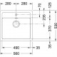 Plautuvė SID610 114.0368.467, onikso juoda