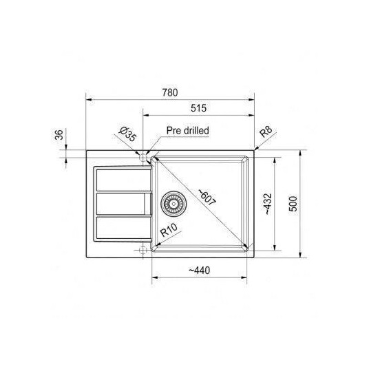 Plautuvė Franke Sirius 2.0 S2D 611-78 XL 143.0590.228, juoda
