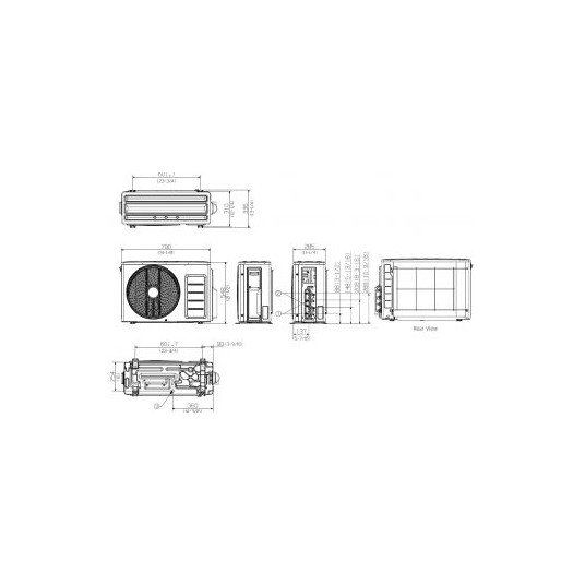Samsung Multi-split sistemos išorinis blokas, 5,0/5,6 kW AJ050TXJ2KGEU