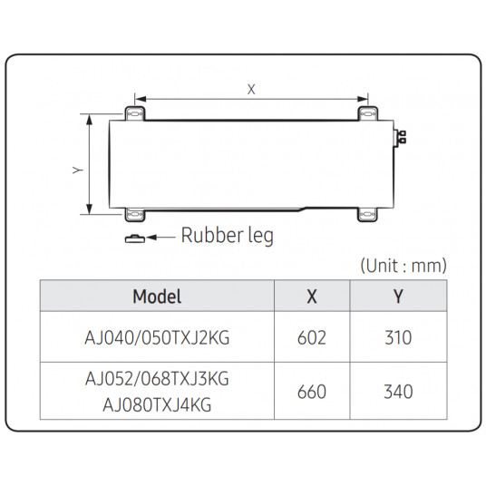 Samsung Multi-split sistemos išorinis blokas, 6,8/8,0 kW AJ068TXJ3KGEU