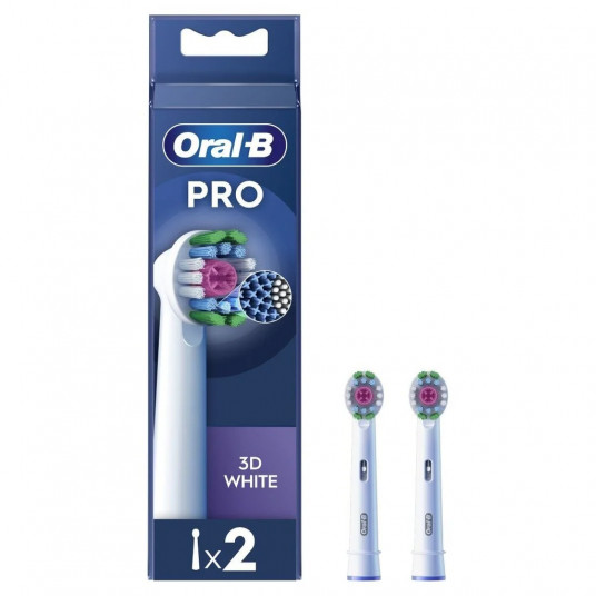 Dantų šepetėlio antgaliai Oral-B Pro 3D White, 2 vnt.