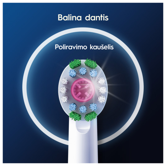 Dantų šepetėlio antgaliai Oral-B Pro 3D White, 2 vnt.