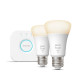 Philips Hue Starter Kit Minkštas-šiltas 9,5W A60 E27 2vnt.