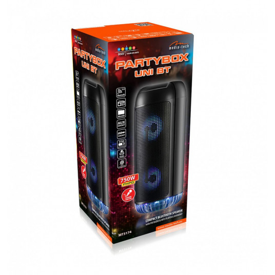 PartyBox UNI wireless speaker with microphone and karaoke function Bluetooth 5.0 MT3174