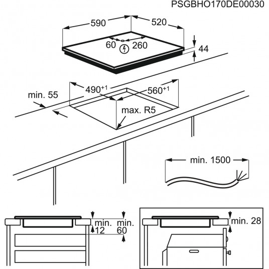 Indukcinė kaitlentė ELECTROLUX LIR60430