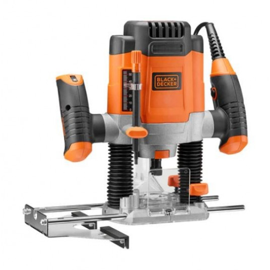 Spindulinė frezavimo mašina Black+Decker KW1200E 1200W 8000 - 28000 aps/min.