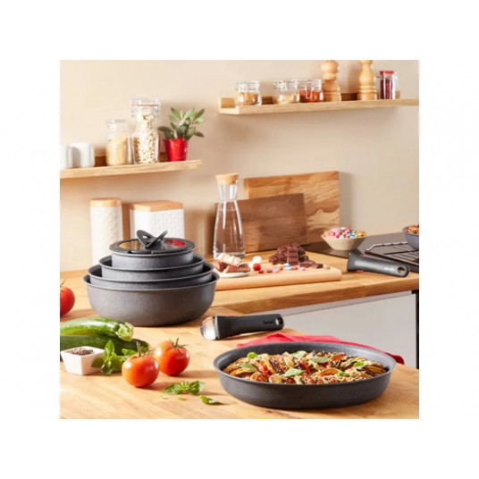 Keptuvių ir puodų rinkinys Tefal L3969153 Ingenio Natural Force, 8 dalys