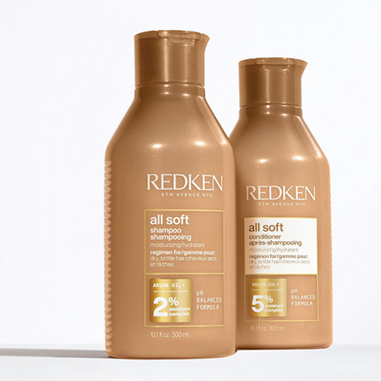 Redken - Raminamasis šampūnas sausiems ir lūžinėjantiems plaukams All Soft (Shampoo) - 300 ml - nauja pakuotė