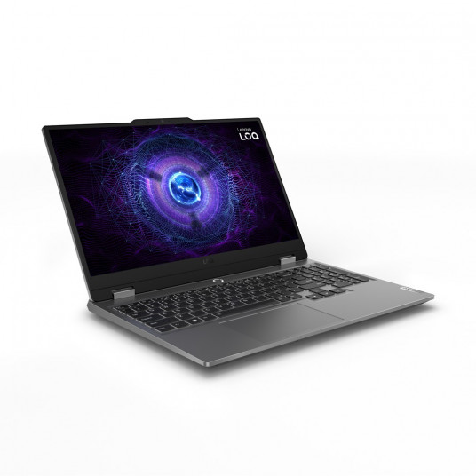 Nešiojamasis kompiuteris Lenovo LOQ 15IAX9, AI-Powered Gaming PC, 15.6 FHD, Intel Core i5, RAM 16GB, 512GB SSD, NVIDIA GeForce RTX 4050, NoOS, Luna Grey 83GS007MPB