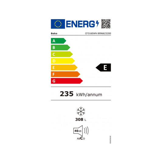 Šaldiklis BEKO CF316EWN
