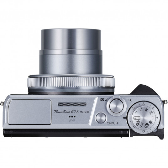 Canon PowerShot G7X Mark III sidabrinis