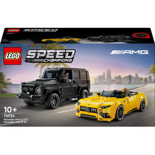 LEGO® 76924 Speed Champions Automobiliai Mercedes-AMG G 63 ir Mercedes-AMG SL 63